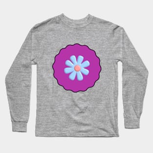 Blue Flower. Long Sleeve T-Shirt